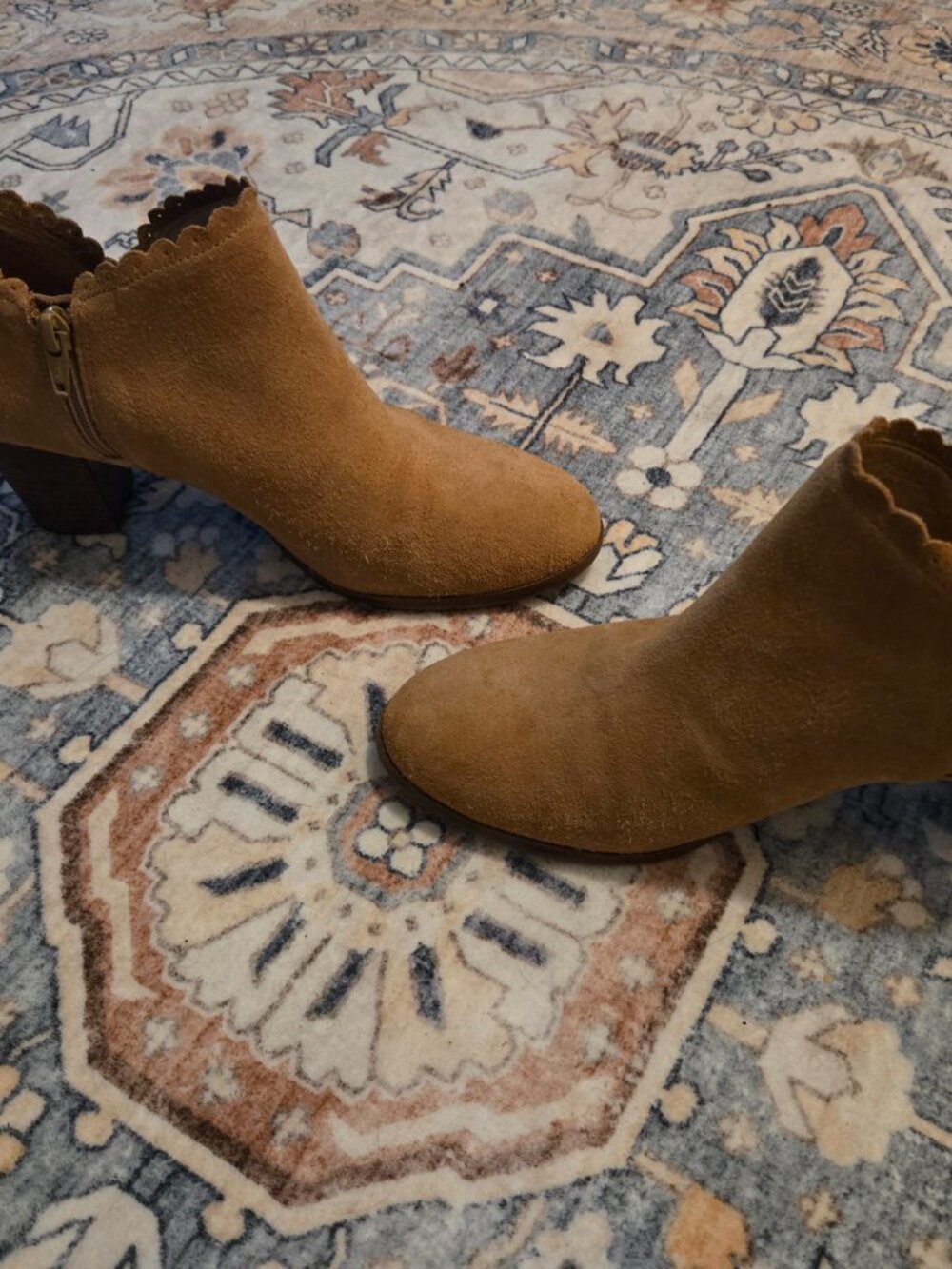 JACK ROGERS Suede Ankle Boots Size 7.5